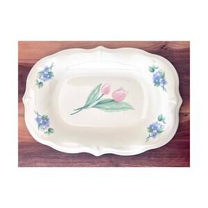 Sculpted Bread Tray Garden Party (Garden Impressions) by Pfaltzgraff Replacement